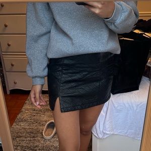 Leather skirt